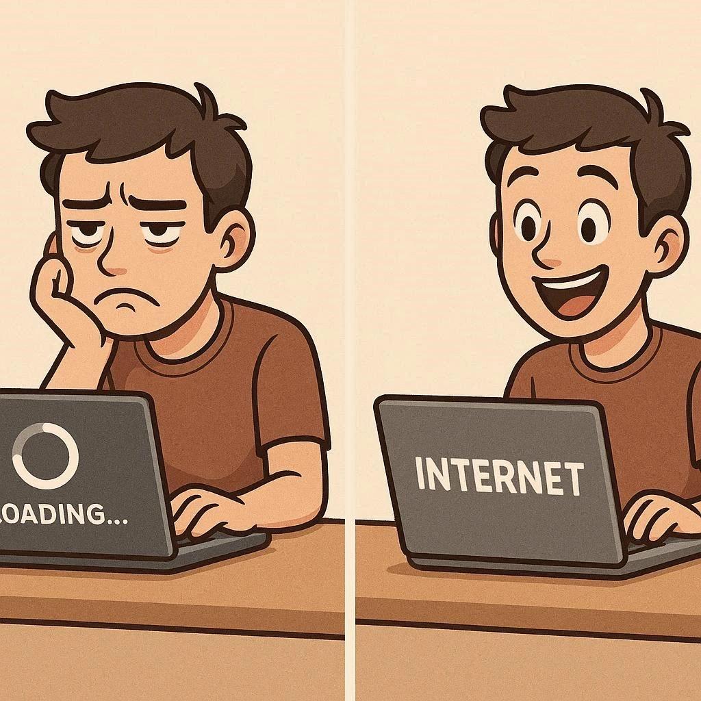 Iconos representando distintos tipos de uso de internet